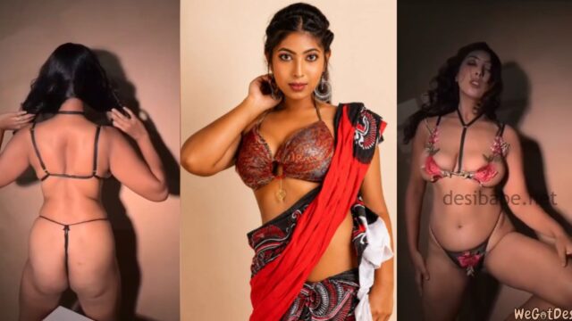 Neelam Singha Red Bikini Tease with Nipple Slip Leaked Video