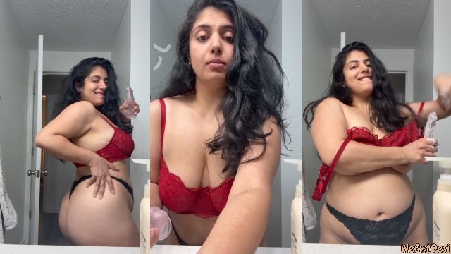 Instagram Model Rashmiix Washes Dildo While Teasing Phat Ass & Flashing Juicy Tits
